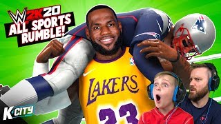 ALL SPORTS Royal Rumble NFL and NBA Superstars in WWE 2k20 KCITY GAMING [upl. by Nauqyaj235]