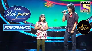 Anjana And Papons Performance On Kyun Gets A Standing Ovation  Indian Idol Junior [upl. by Eiznyl]