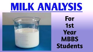 Milk analysis  Tests of Milk  Biochemistry [upl. by Levy]