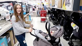 Shopping for Reborn Baby Stroller and Car Seat with My Reborns [upl. by Yrellih]