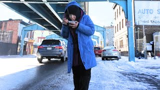 Cold and Snow  Kensington Ave Philadelphia  January 20 2025 [upl. by Sidras355]