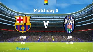 Spanish League FOOTBALL MATCH 5  FC BARCELONA VS LEGANES AB [upl. by Einnel]