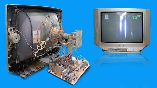 Restoration old TV and Repair old SONY Television Success [upl. by Bren127]