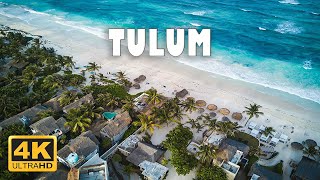 Tulum Mexico 🇲🇽  4K Drone Footage [upl. by Maidie90]