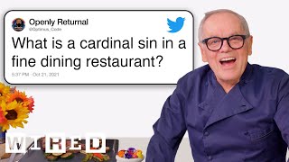 Wolfgang Puck Answers Restaurant Questions From Twitter  Tech Support  WIRED [upl. by Wilhelmina]