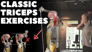 Classic Triceps Exercises  Anatomical Analysis [upl. by Aztinaj]