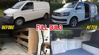 Volkswagen Camper Complete Van Build Start to finish [upl. by Aroc425]