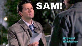 Misha Collins Accidentally Talks In His REAL Voice Instead Of Castiel Voice On Supernatural [upl. by Hansiain]