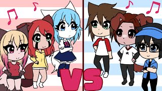 Girls VS Boys Sing Battle Wolfychu Animatic [upl. by Asilrak831]