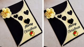 Easy and Beautiful Christmas card How to make Christmas Card [upl. by Akcir]