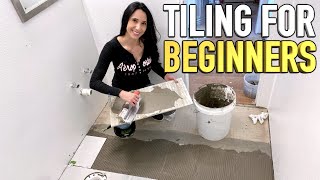 How to Tile a Floor for Beginners [upl. by Anirbys]