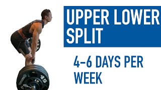 BEST Sciencebased UPPER LOWER Split  Full Workout Program Explained 46 Days per Week [upl. by Darrill]