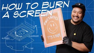 How To Make A Screen For Screen Printing  THE BLUEPRINT [upl. by Yhtimit]