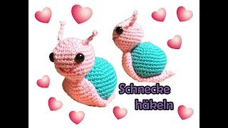 Schnecke häkeln  Amigurumi Häkelanleitung [upl. by Latham]