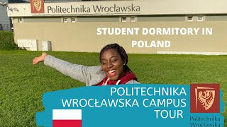 UNIVERSITY CAMPUS TOUR STUDENT DORMS IN POLAND [upl. by Oilenroc258]