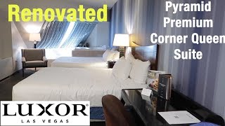 Luxor Pyramid Premium Corner Queen Suite  RENOVATED [upl. by Jason]