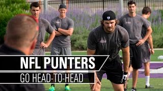 NFL Punters Compete HeadToHead  Kohls Kicking [upl. by Aihn748]