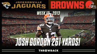 The Game That Made Josh Gordon Famous Jaguars vs Browns 2013 Week 13 [upl. by Naryt]