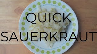 Quick Sauerkraut  Easy Recipes  The Slow 100 [upl. by Meil]