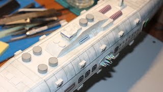 HMS Fearless model build  1450 Honorverse [upl. by Earazed]