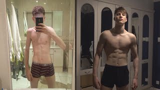 2 Year Body Transformation From Skinny To Muscular [upl. by Enylecoj589]