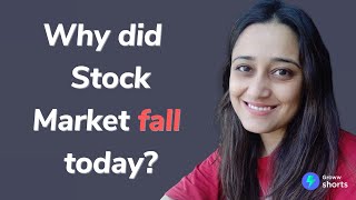 Why Stock Market Crashed today  Why did stock market fall today shorts [upl. by Madelina]