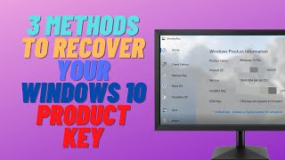 3 Methods to Recover your Windows 10 Product Key [upl. by Capp993]