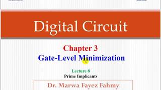 معنى Prime Implicants  وامثلة [upl. by Weingarten317]