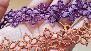 Shuttle tatting pattern 8 [upl. by Anrehs]