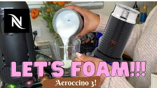 How To Foam Milk With Aeroccino 3 Make Coffee With Foam Tips amp Tricks  Easy Foamed Latte Recipe [upl. by Eseer]