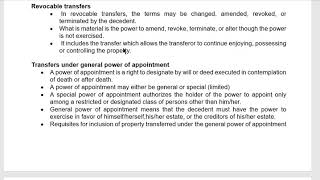 Estate Taxation  Gross Estate [upl. by Brogle]