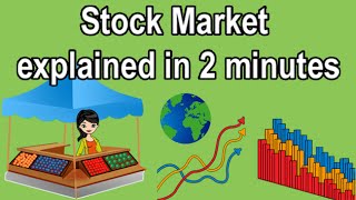 STOCK EXCHANGE EXPLAINED IN 2 MINUTES [upl. by Bortz]