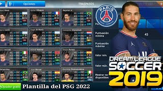 Plantilla del PSG 2021 2022 Para Dream League Soccer 2019  By Claudio DLS [upl. by Belva]