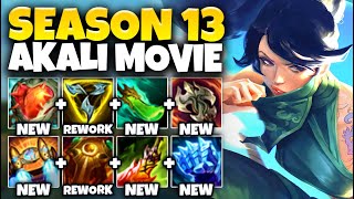 EVERY BROKEN AKALI BUILD IN SEASON 13 NEW ITEMSREWORKS [upl. by Anelahs]