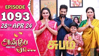 Anbe Vaa Serial  Episode 1093  28th April 24  Virat  Shree Gopika  Saregama TV Shows Tamil [upl. by Onig909]