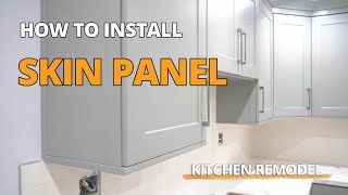 How To Install Skin Panels On Kitchen Cabinets [upl. by Hesther]