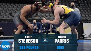 Gable Steveson vs Mason Parris 2021 NCAA Title 285 lbs [upl. by Casandra]