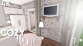 4k NoGamepass Cozy Home  Bloxburg ROBLOX speedbuild [upl. by Maier657]