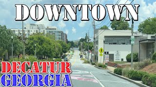 Decatur  Georgia  4K Downtown Drive [upl. by Ballard]