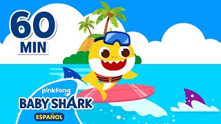 Tiburón Bebé en Verano y más canciones infantiles  Recopilación  Baby Shark en Español [upl. by Mab]