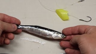 How I Rig an Anchovy for Ocean Salmon [upl. by Gilford]