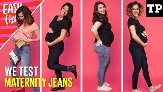 Best maternity jeans haul we test Gap HampM Old Navy  more  Easyish S01E10 [upl. by Neuberger233]