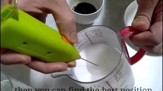 How To Make Latte Art with Mini Milk Frother [upl. by Grew]