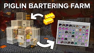 Minecraft Easy and Powerful Piglin BarteringTrading Farm [upl. by Ramoj225]