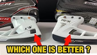 CCM XS Holder vs Bauer LS Edge  Which Quick Release hockey skate blade holder is better [upl. by Radley975]