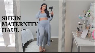 SHEIN Maternity Haul  TRY ON [upl. by Nioe]