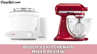 Mixer Reviews Bosch Mixer vs Kitchenaide [upl. by Ariew]