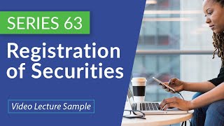 Series 63 Registration of Securities  Exempt Securities [upl. by Halil532]