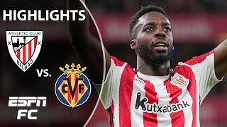 Athletic Club vs Villarreal  LALIGA Highlights  ESPN FC [upl. by Nylecoj]