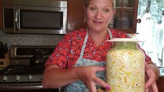 HOMEMADE SLAVIC STYLE SAUERKRAUT FROM START TO FINISH [upl. by Vieva]